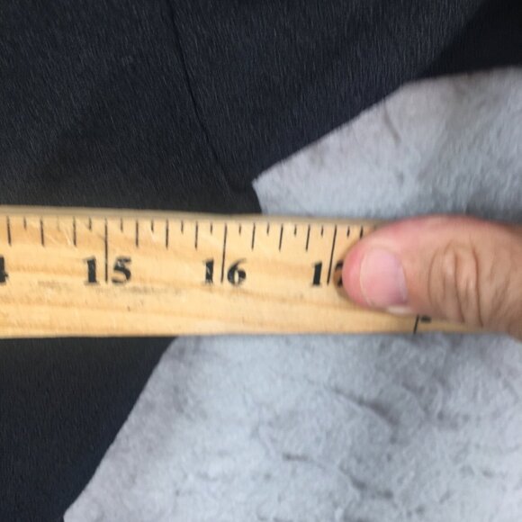 Vintage Lawrence Dress Womens 4 Blue Black Ruched Event Neiman Marcus Cocktail - Picture 5 of 16